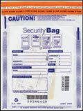 Single Pocket Money Handling Bag Clear Small 9 x 12